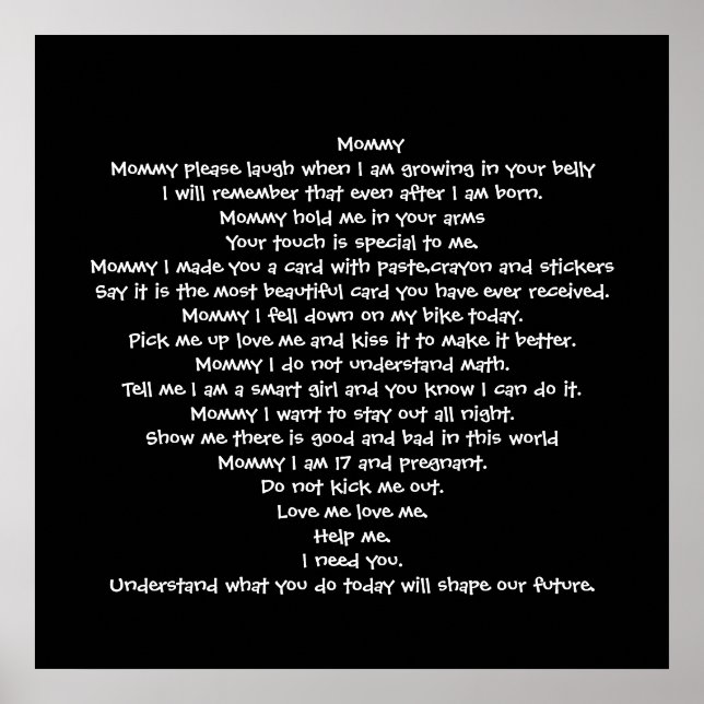 Mummy poem poster (Front)