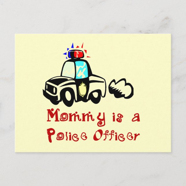 Mummy Police Officer T-shirts and Gifts Postcard (Front)