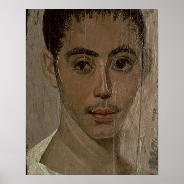 Mummy Portrait of a Boy with an Injured Eye, from Poster (Front)