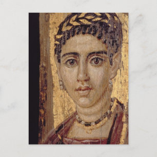 Mummy Portrait of a Woman, from Fayum, Romano-Egyp Postcard