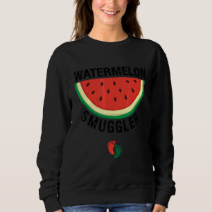 Mummy Pregnant Mum Watermelon Smuggler Mother's D Sweatshirt