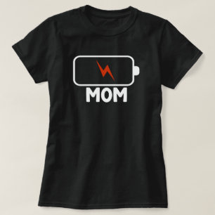 Mummy’s Empty Battery Funny Women’s Family T-Shirt