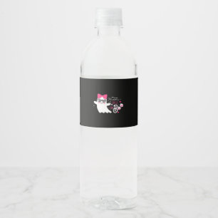 Mummy’s Little Boo Halloween  Water Bottle Label