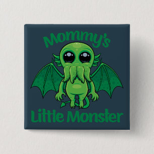 Mummy’s Little Monster Cthulhu Cuddles 15 Cm Square Badge