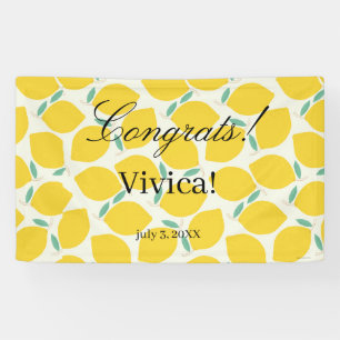 Mummy’s Main Squeeze Lemon Citrus Baby Shower Banner