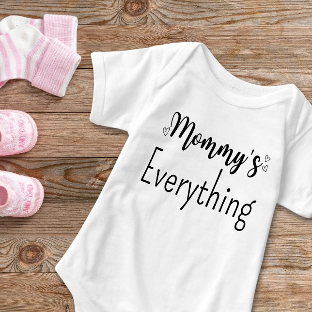Mummy’s Personalised Black Text Custom Unisex Baby Bodysuit (Creator Uploaded)