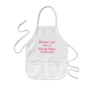 mummy said so kids apron