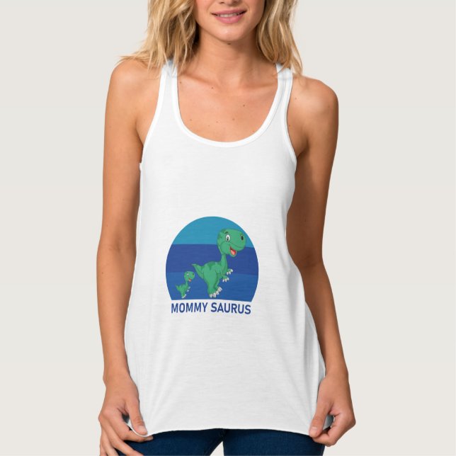 Mummy Saurus - Cute Funny Singlet (Front)