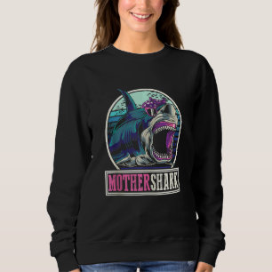 Mummy Sea Monster Mum Zoo Animal Women Mother Sha Sweatshirt
