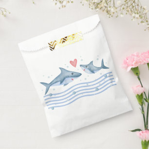 Mummy Shark and Baby Shark Baby Shower Favour Bags