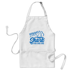 Mummy Shark Doo Doo Doo Funny Mother's Day Kitchen Standard Apron