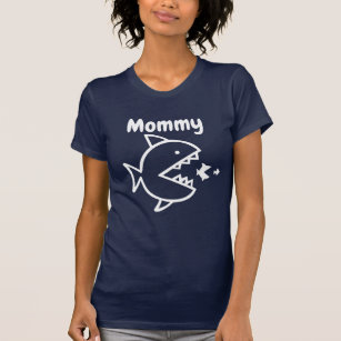 Mummy Shark Fish Family Funny T-Shirt