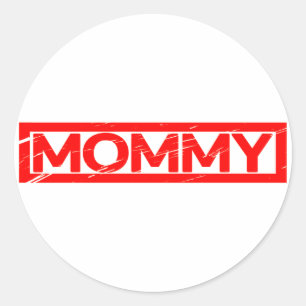 Mummy Stamp Classic Round Sticker