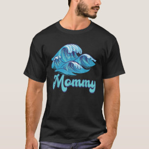 Mummy Surf Birthday Beach Theme Family Matching T-Shirt