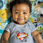 Mummy Tattoo Baby Bodysuit<br><div class="desc">Mummy Tattoo Bodysuit - An incredibly cool baby tee shirt with his very own first tattoo. A Mummy tattoo right on his / her little chest! It will make a beautiful gift for new moms, who like things a little different This bodysuit is part of our super stylish baby collection...</div>