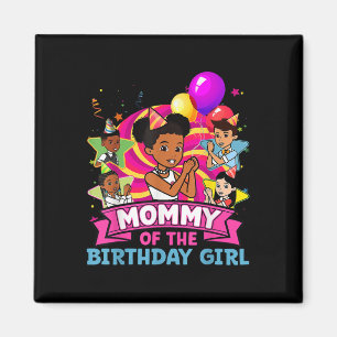 Mummy The Birthday Girl Party Pink Doll Family Dec Magnet