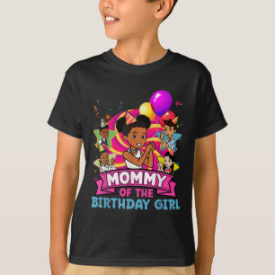 Mummy The Birthday Girl Party Pink Doll Family Dec T-Shirt
