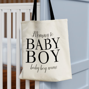 Mummy to Baby Boy Name New Mum Tote Bag