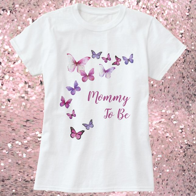 Mummy To Be A Little Butterfly Baby Shower T-Shirt (Creator Uploaded)