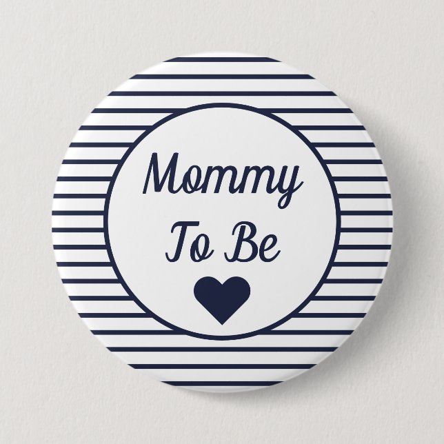 Mummy To Be Baby Shower Button (Front)