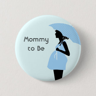 "Mummy to Be" Baby Shower Button [Blue]