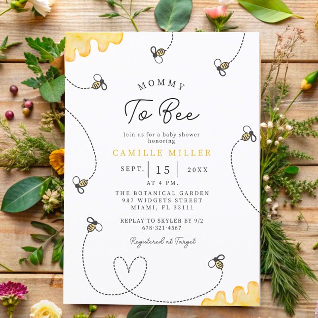 Mummy-To-Be Baby Shower Hand-drawn  Invitation (Creator Uploaded)