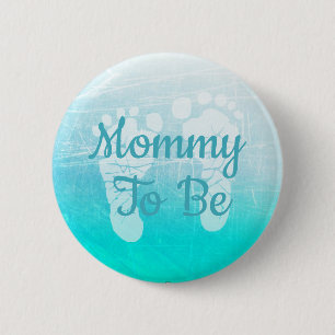 Mummy to be Blue Boy Baby Shower button