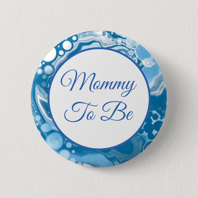 Mummy To Be | Boy's  Baby Shower    Button (Front)