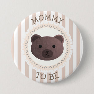 Mummy To Be Button Bear Woodlands Theme