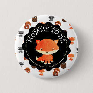 Mummy To Be Button Woodlands Creatures Theme
