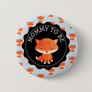 Mummy To Be Button Woodlands Theme