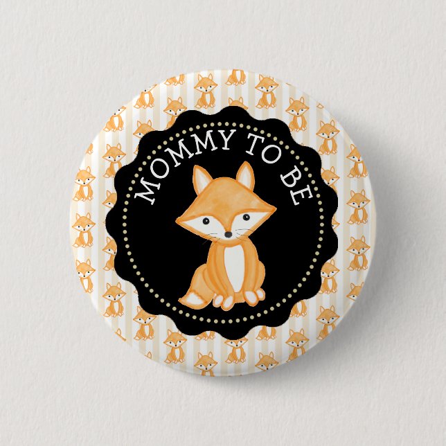 Mummy To Be Button Woodlands Theme (Front)