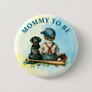 Mummy To Be   Cute Baby Shower  6 Cm Round Badge