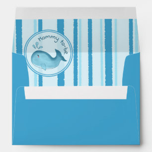 Mummy To Be Cute Whale Baby Shower Envelope
