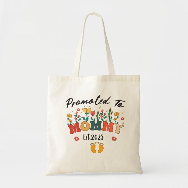 Mummy-to-Be est. 2025: New Mother’s Keepsake Tote Bag (Front)