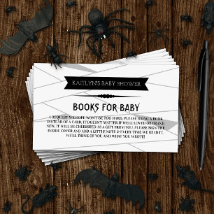 Mummy To Be Halloween Baby Shower Book Enclosure Card