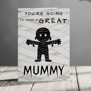 Mummy to Be Halloween Baby Shower Congratulations Card