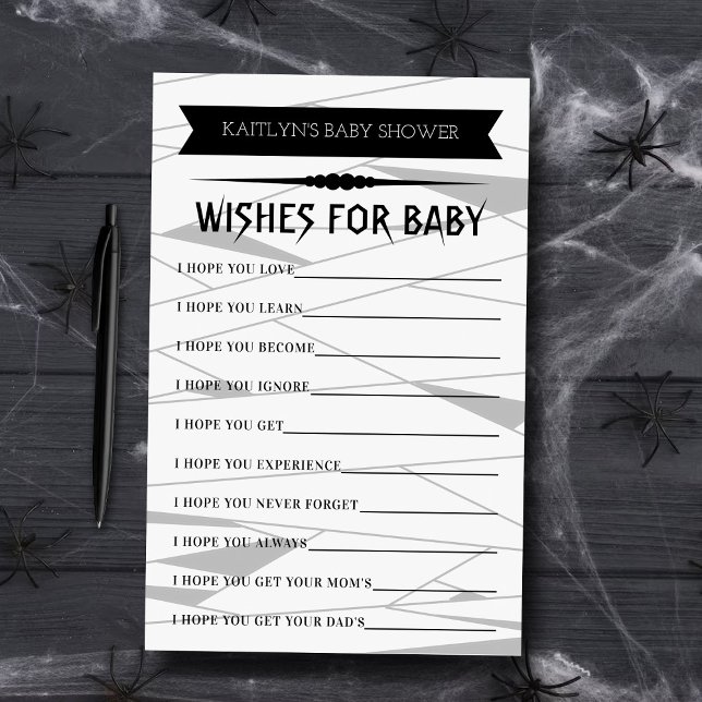 Mummy To Be | Halloween Baby Shower Wishes (Creator Uploaded)