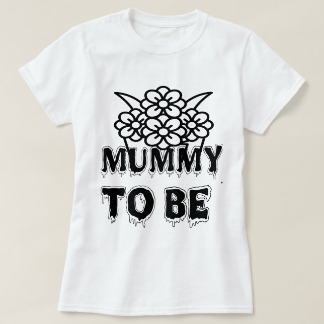 Mummy to be Halloween Pregnancy T-Shirt (Design Front)