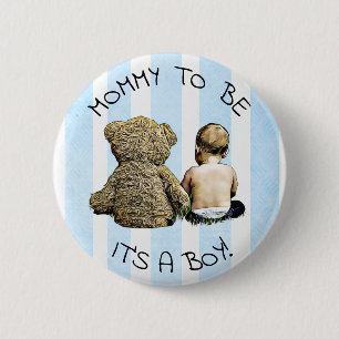 Mummy to be, Its a boy, Baby Shower Button