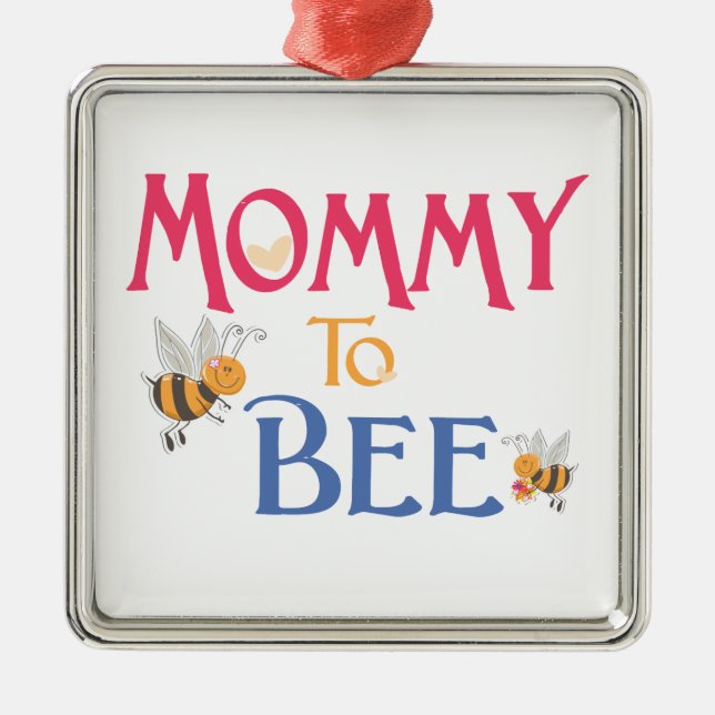 Mummy to Be Metal Tree Decoration (Front)