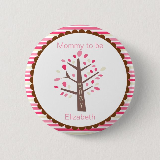 Mummy To Be Tree Button (Front)