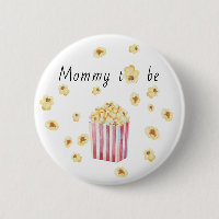mummy to be Watercolor Popcorn Baby Shower