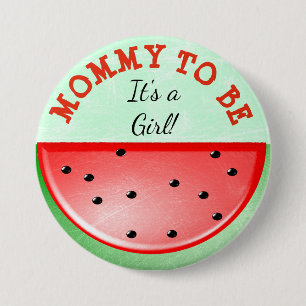 Mummy to be Watermelon Themed Baby Shower Button