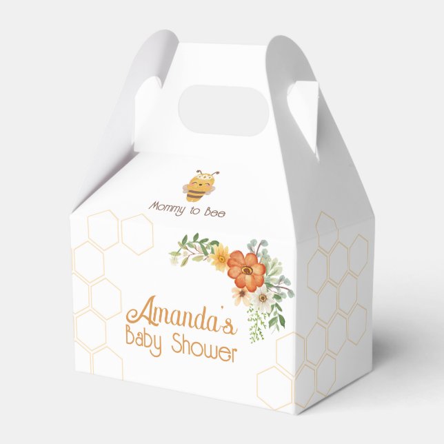 Mummy To Bee Baby Shower Favour Box (Front Side)