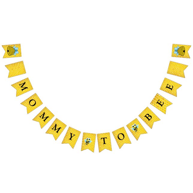Mummy to Bee Baby Shower Flag Banner (All)