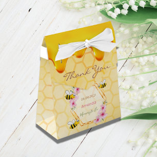 Mummy to Bee Baby shower honey drips thank you Favour Box