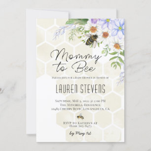 Mummy to Bee Baby Shower Invitation