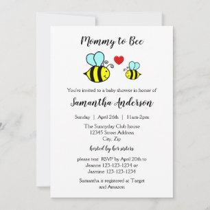Mummy to Bee - Baby Shower Invitation