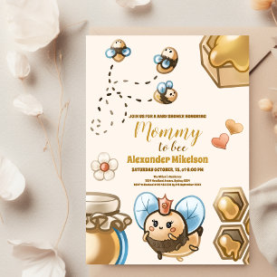 Mummy to bee baby shower invitation